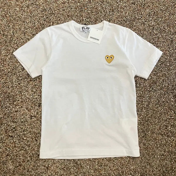 [BUNJANG] Comme des Garçons Gold Heart T-Shirt / 235 꼼데가르송 골드하트 반팔