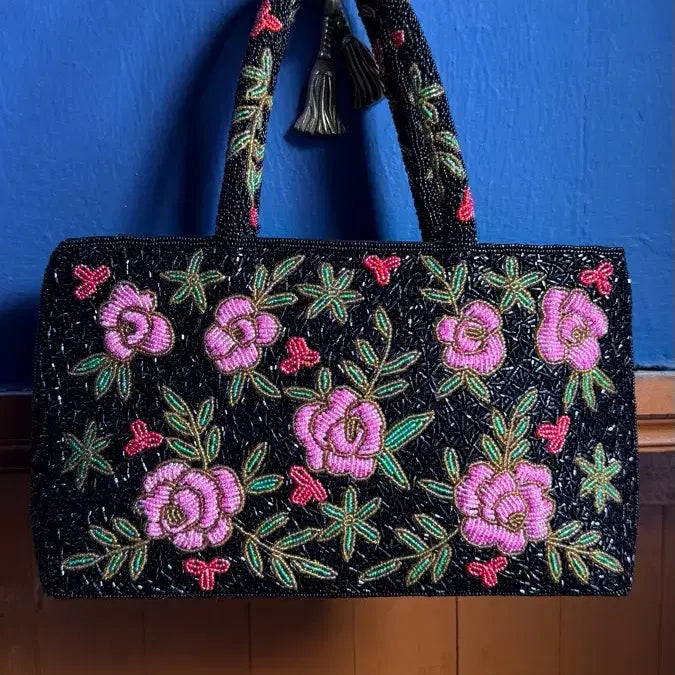 [BUNJANG] Vintage Bead Tote Bag / 빈티지 비즈 토트백