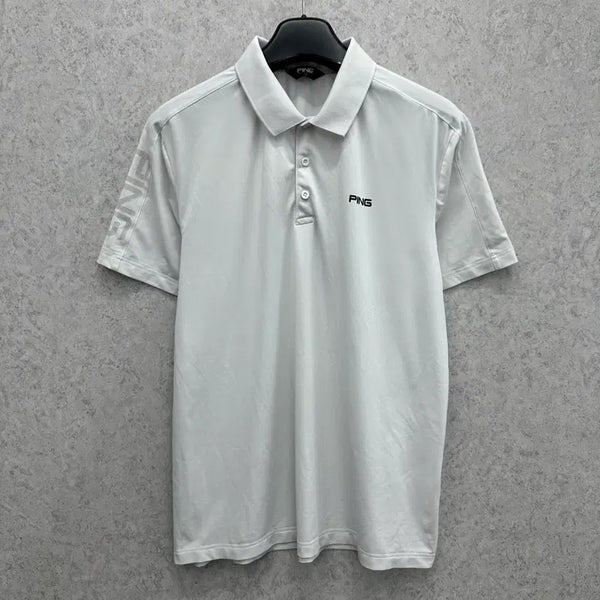 [BUNJANG] Men's Short Sleeve Performance Polo Shirt - Size 110 / 110 핑 골프 남자 기능성 반팔 카라티