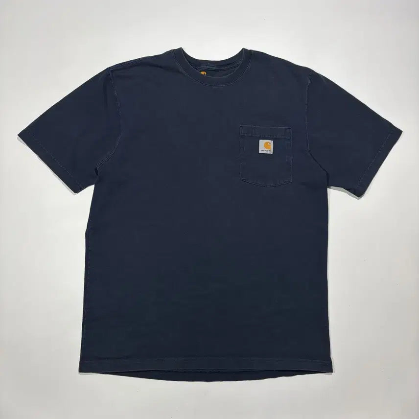 [BUNJANG] Carhartt Short Sleeve Pocket T-Shirt Navy / 칼하트 반팔 포켓 티셔츠 네이비