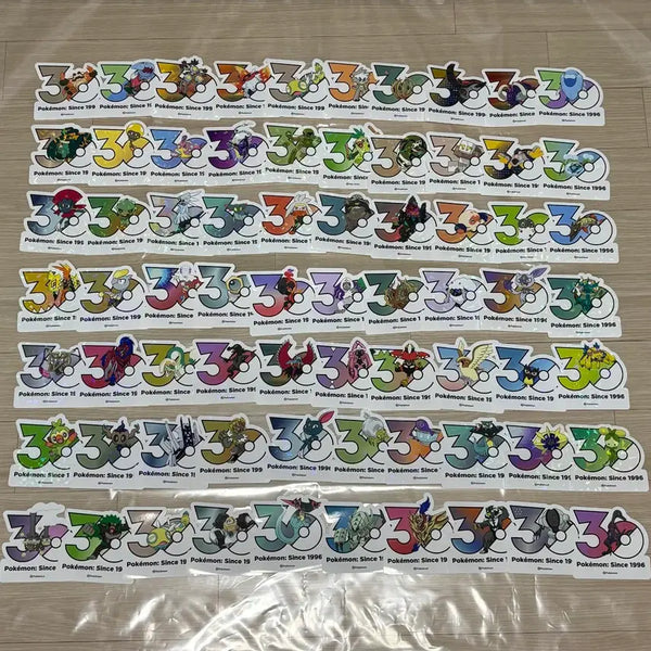 [BUNJANG] Pokemon 30th Anniversary Sticker Bundle (70 pcs) / 포켓몬 30주년 기념 스티커 70장 일괄