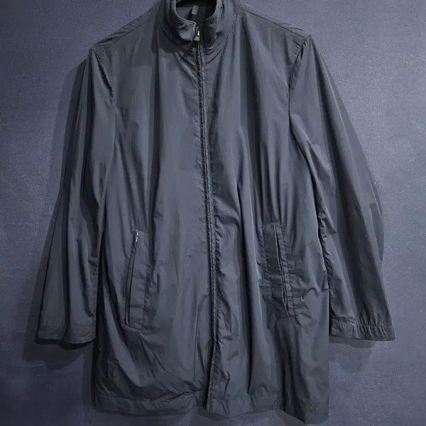 [BUNJANG] Hugo Boss Navy Men's Nylon Half Jacket Size 48 / 휴고보스 네이비 남성 48 바람막이 하프자켓