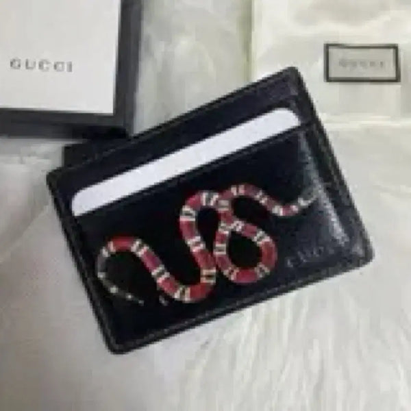 [BUNJANG] Gucci Snake Card Wallet Black / 구찌 스네이크 카드지갑
