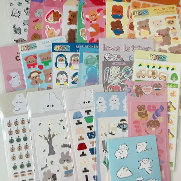 [BUNJANG] Sealed Sticker Bundle Set (21 pcs) / 미개봉)다꾸 씰스 20장(+1)처분ㅣ스티커일괄 스티커처분