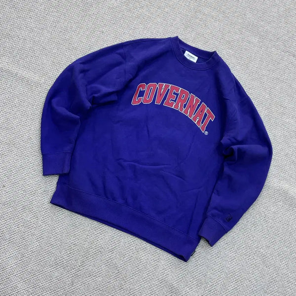 [BUNJANG] Covernat Men's Arch Logo Fleece Sweatshirt / S 커버낫 남성 아치 로고 기모 맨투맨 티셔츠 0730E