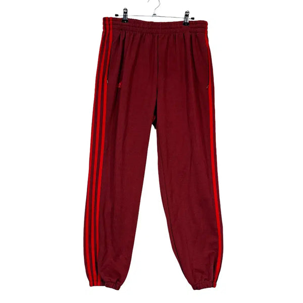 [BUNJANG] Adidas Men's Burgundy Tapered Fit Jogger Pants XL/88 / 아디다스 남성 스트릿한 테이퍼드핏 조거팬츠 XL/88 버건디 25806