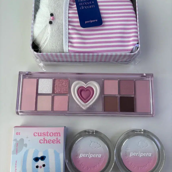 [BUNJANG] Peripera Night Peri Eyeshadow Palette & Blush Bundle Set / 페리페라 나잇페리 아이섀도우팔레트 블러셔 일괄