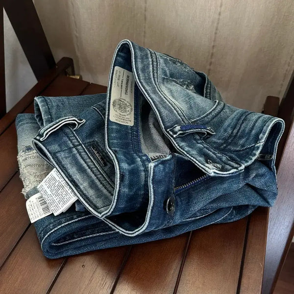 [BUNJANG] Diesel Thommer Distressed Slim Fit Jeans / 디젤 토머 디스트로이드 슬림핏 청바지 28