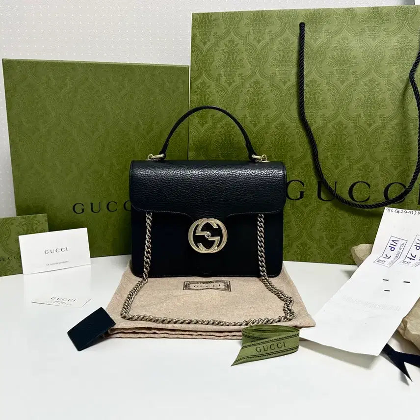 [BUNJANG] Gucci Interlocking Chain Shoulder Bag / s급[영수증포함/풀구성] 구찌 인터로킹 체인백 숄더백 핸드백