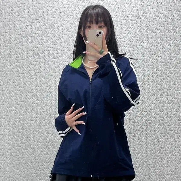 [BUNJANG] Adidas Vintage Old School Retro Colorblock Zip-up Jersey 105 / 아디다스 빈티지 올드스쿨 레트로 배색 져지 집업 105 C13554