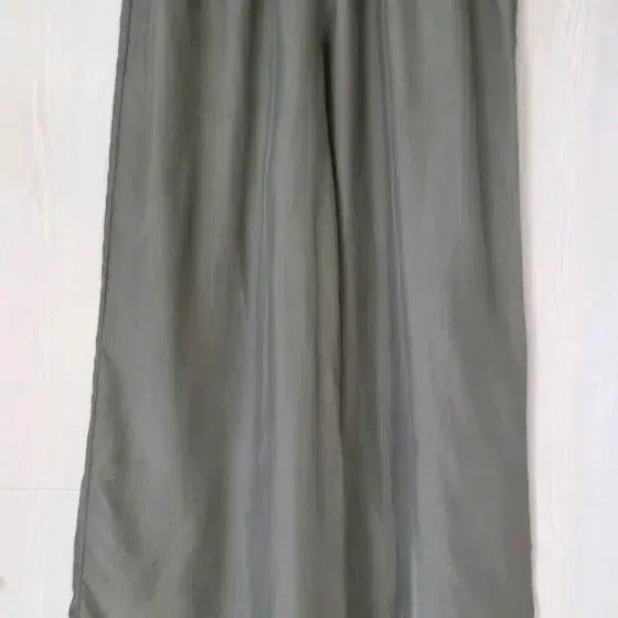 [BUNJANG] High-Quality Wide Leg Slacks Pants - Khaki / 와이드 팬츠 새상품