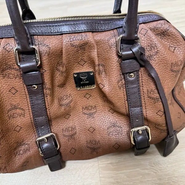 [BUNJANG] MCM Visetos Tote Bag Brown / MCM 토트백 브라운 비세토스 성주택 보증카드