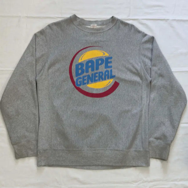 [BUNJANG] A Bathing Ape Burger King Collaboration Sweatshirt / 00s 베이프 버거킹 스웻셔츠 맨투맨