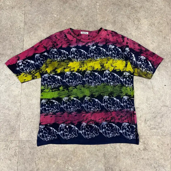 [BUNJANG] Tempoprimo Tie-Dye Hippie Short-Sleeve T-Shirt / Tempoprimo 타이다이 히피 반팔티 #csz1010