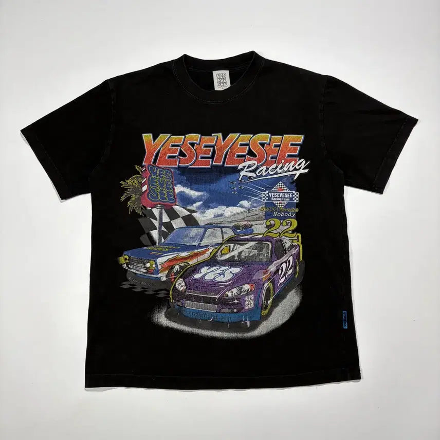[BUNJANG] YESEYESEE Racing Short Sleeve T-Shirt / YESEYESEE 레이싱 반팔 티셔츠
