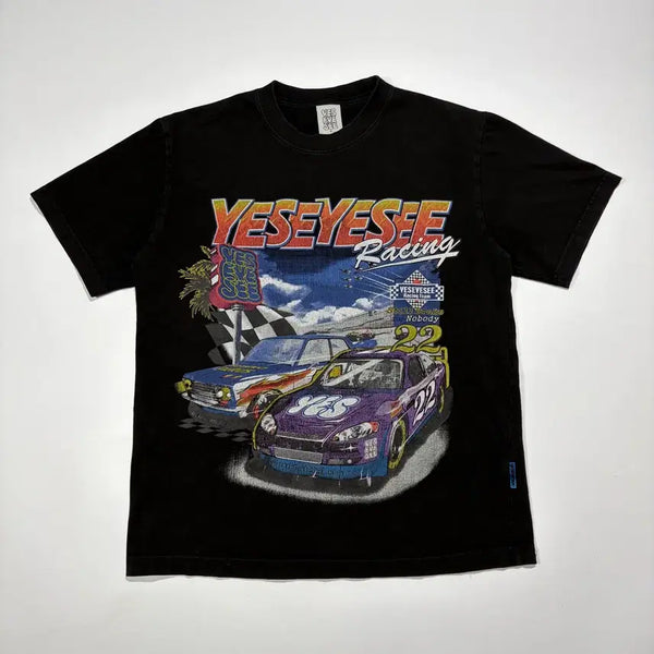 [BUNJANG] YESEYESEE Racing Short Sleeve T-Shirt / YESEYESEE 레이싱 반팔 티셔츠
