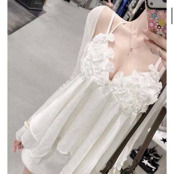 [BUNJANG] Satin Ribbon Blouse / 새틴 리본블라우스