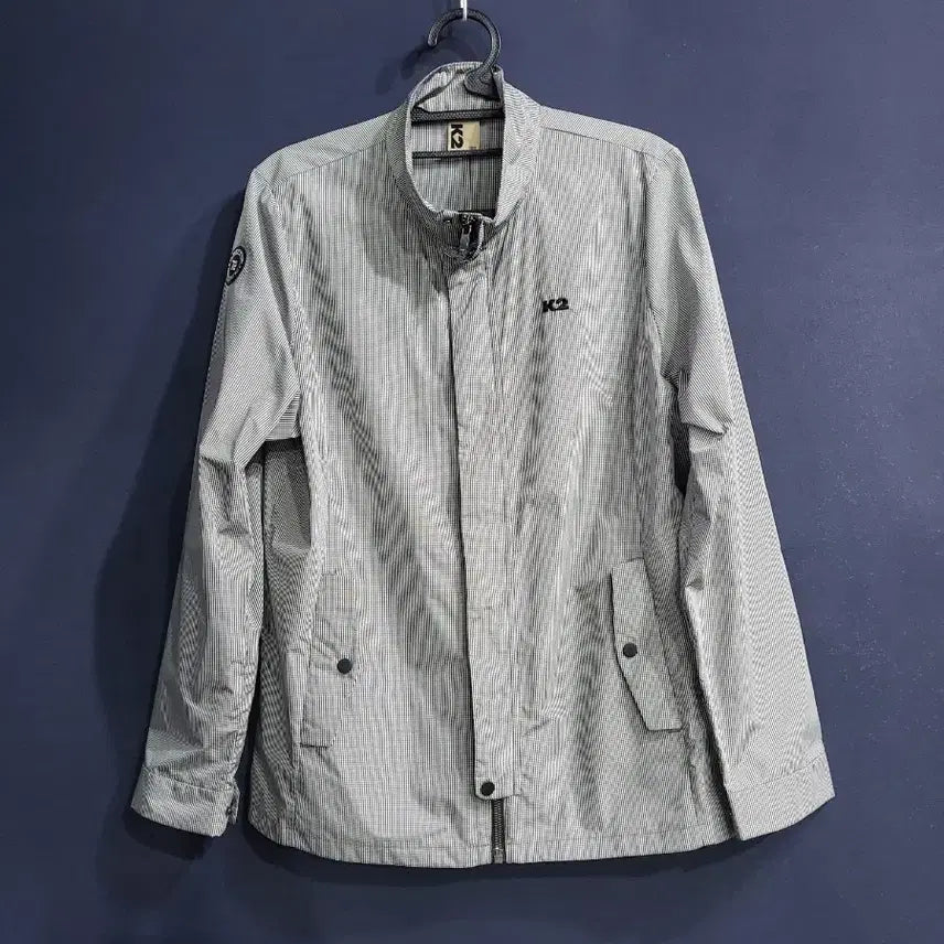 [BUNJANG] K2 Gingham Windbreaker Jacket / K2 홀겹 깅엄 바람막이 자켓