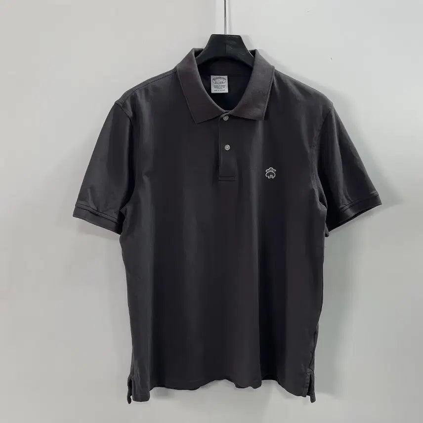 [BUNJANG] Brooks Brothers Dark Grey Short Sleeve Polo Shirt L / 브룩스 브라더스 다크그레이 반팔카라티  (on.1581)