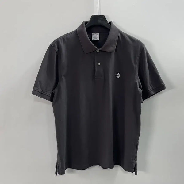 [BUNJANG] Brooks Brothers Dark Grey Short Sleeve Polo Shirt L / 브룩스 브라더스 다크그레이 반팔카라티  (on.1581)
