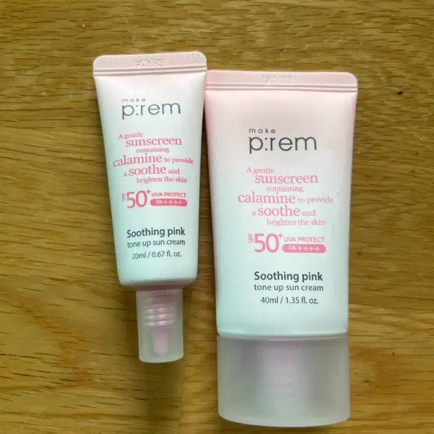 [BUNJANG] Make P:rem Tone-Up Sun Cream SPF50+ PA++++ (20ml / 40ml) / 메이크프렘 톤업 선크림 20ml/40ml