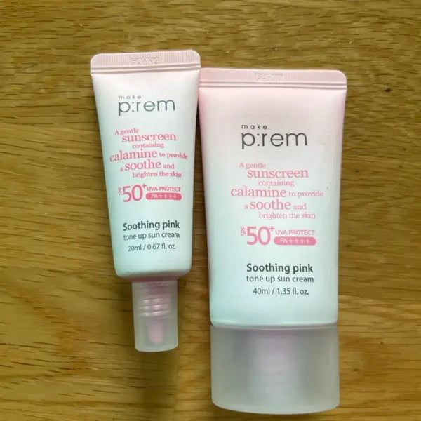 [BUNJANG] Make P:rem Tone-Up Sun Cream SPF50+ PA++++ (20ml / 40ml) / 메이크프렘 톤업 선크림 20ml/40ml