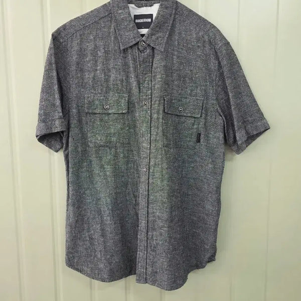 [BUNJANG] Buccheru Men's Short Sleeve Shirt Grey L / 버커루 남성 반팔 셔츠 그레이 L