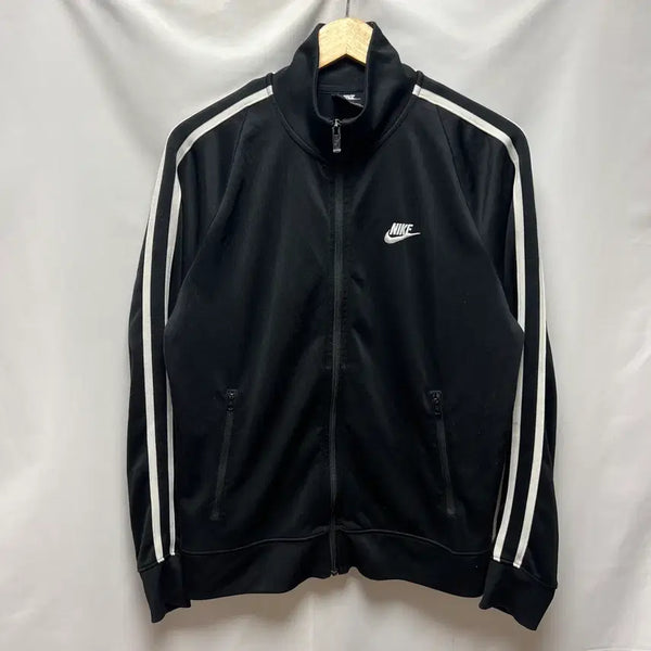 [BUNJANG] Nike Swoosh Sideline Black Training Track Top Zip-Up Jersey / [정품/L] 나이키 스우시 사이드라인 블랙 트레이닝 트랙탑 져지 집업