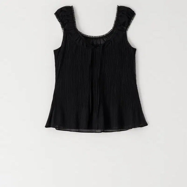 [BUNJANG] Lebane Eden Pleated Blouse (Black) / (새상품) 르베인 lebane Eden Pleated Blouse (Black)