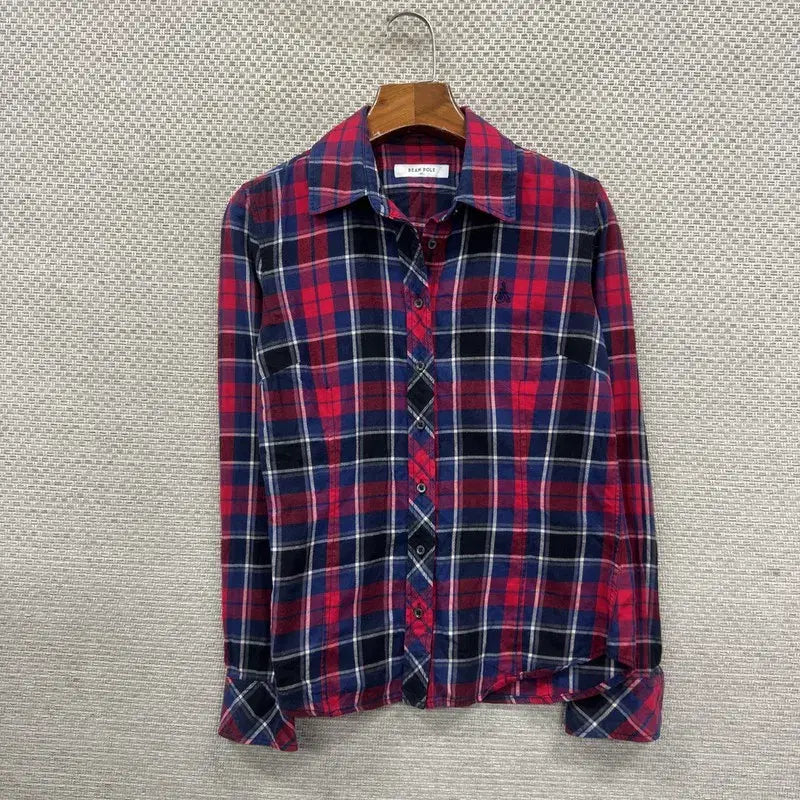 [BUNJANG] Beanpole Check Shirt 90 / 빈폴 체크 셔츠 90 H00698