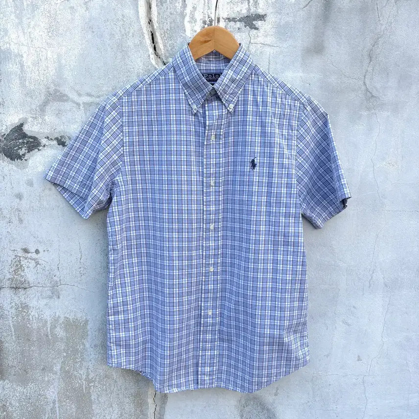 [BUNJANG] Polo Ralph Lauren Checked Short-Sleeve Shirt / Polo 폴로 체크 반팔 셔츠