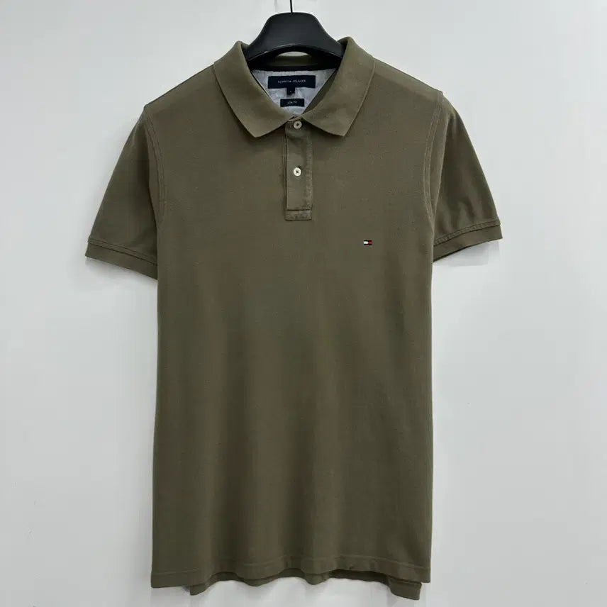 [BUNJANG] Tommy Hilfiger Men's Slim Fit Short Sleeve Polo Shirt Size 100/L / 100 타미힐피거 남자 슬림핏 반팔 카라티