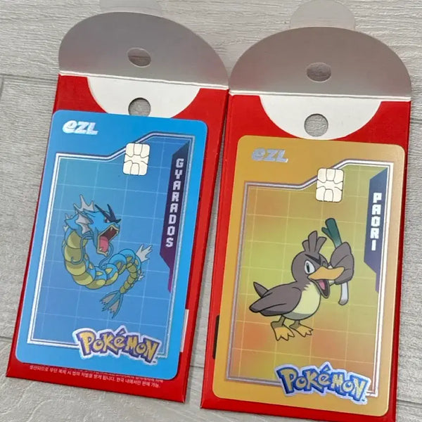 [BUNJANG] Limited Edition Pokemon T-Money Card - Farfetch'd, Gyarados / 한정판 포켓몬 교통카드 이즐 (파오리,갸라도스)