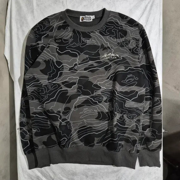 [BUNJANG] BAPE Camo Sweatshirt 2XL / 베이프 카모 맨투맨 2XL