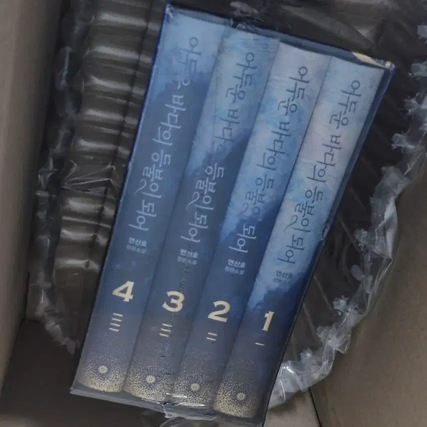 [BUNJANG] Into the Dark Sea Volume 1-4 Hardcover Box Set / 어바등 어두운 바다의 등불이 되어 양장본 1~4권 미개봉