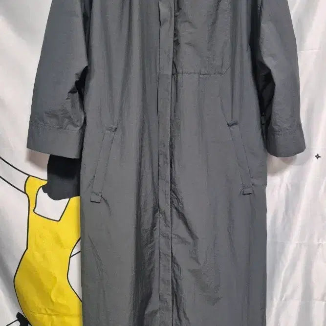[BUNJANG] Bonispax Gray Back Slit Shirt Dress / Bonispax 그레이 셔츠 뒷트임 원피스