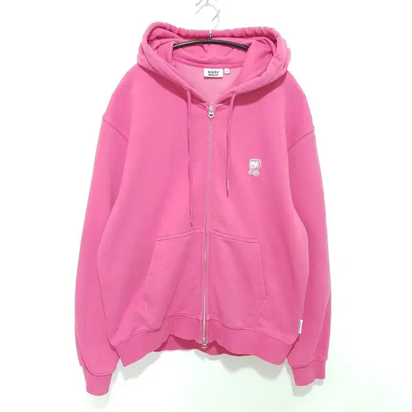 [BUNJANG] Wackywilly Graphic Kiki Hoodie Zip-up (M) / 와키윌리 그래픽 키키 와펜 후드집업 M_M3094