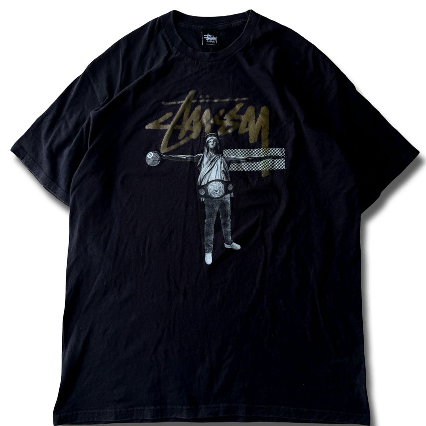 [BUNJANG] Stussy Statue of Liberty 8-Ball Graphic T-Shirt / 스투시 자유의 여신상 8볼 그래픽 티셔츠