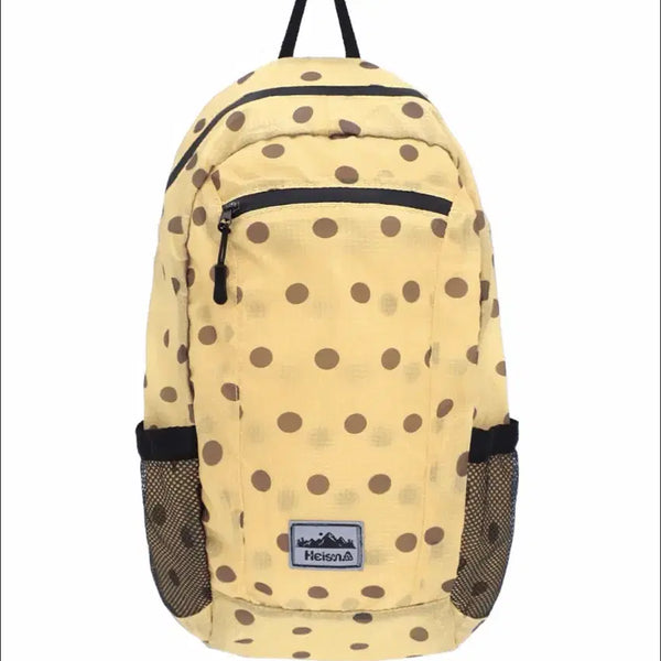 [BUNJANG] Haisan Dot Pattern Backpack Yellow / 하이산 도트 패턴 백팩 옐로우