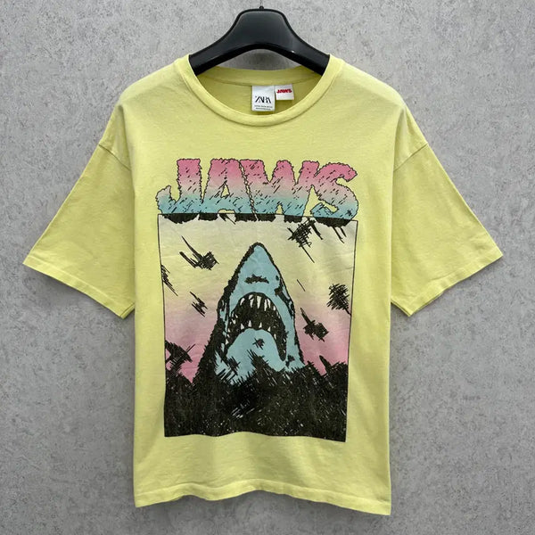 [BUNJANG] Zara JAWS Men's Short Sleeve T-Shirt XL / 105 자라 JAWS 남자 반팔 티셔츠