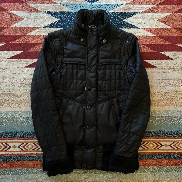 [BUNJANG] Diesel Women's Stand-Neck Lightweight Quilted Jacket [Black] XS / 디젤 여성 스탠드넥 경량패딩 퀼팅자켓 [블랙] XS/85