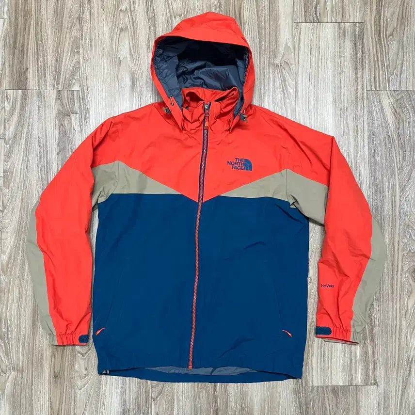 [BUNJANG] The North Face Hi-Vent Windbreaker Jacket Orange/Beige/Navy Size 100 / 노스페이스 하이벤트 바람막이 100