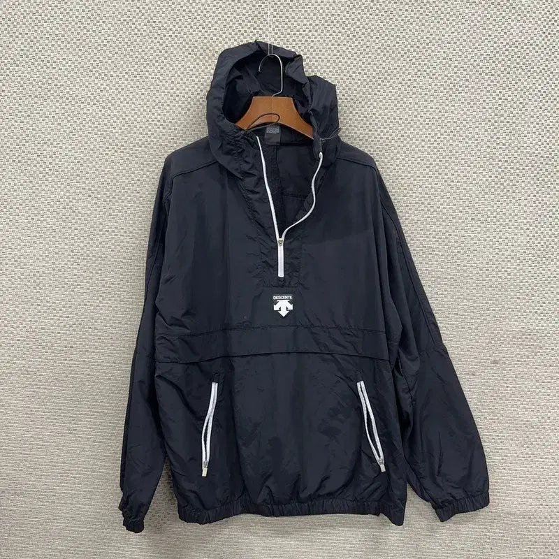[BUNJANG] Descente Anorak Half-Zip Windbreaker Jacket 95 / 데상트 아노락 반집업 바람막이 자켓 95 H00663