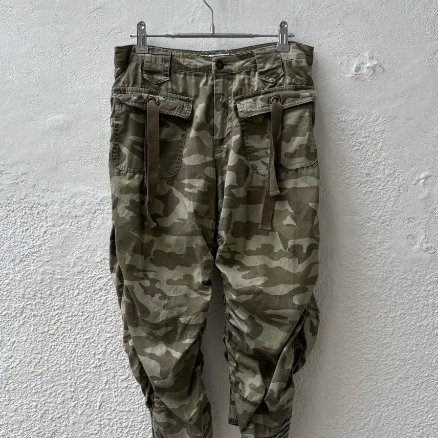 [BUNJANG] Vintage Camo Capri Pants / [S] 빈티지 카모 카프리팬츠
