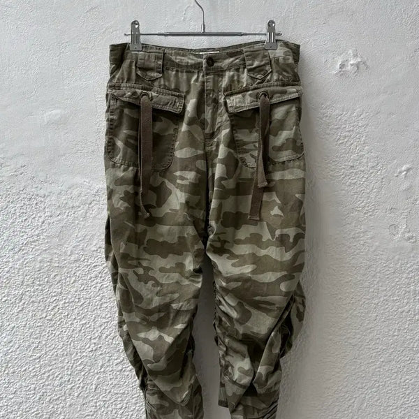 [BUNJANG] Vintage Camo Capri Pants / [S] 빈티지 카모 카프리팬츠
