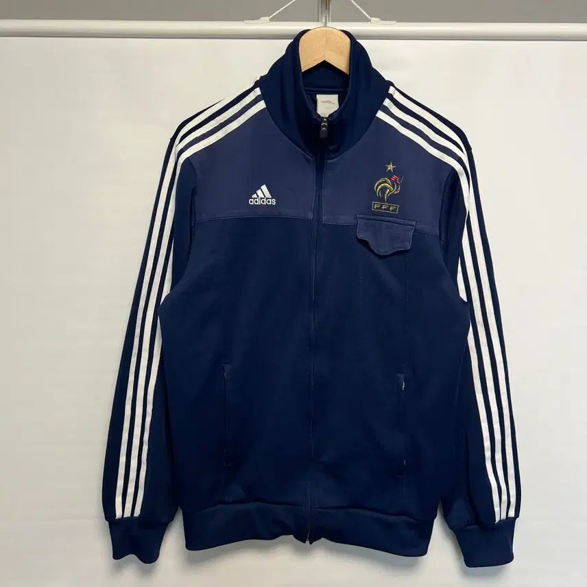 [BUNJANG] Adidas France National Football Team Tricolor Navy Track Top Jersey / [정품/105] 아디다스 프랑스 축구 국대 삼선 네이비 트랙탑 져지