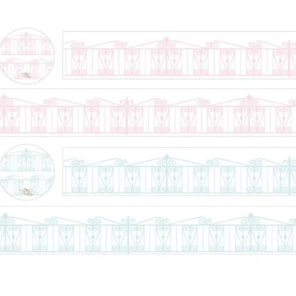 [BUNJANG] Pearly Button Pink Garden Fence Washi Tape / 펄리버튼 핑크 가든펜스 울타리 마테띵