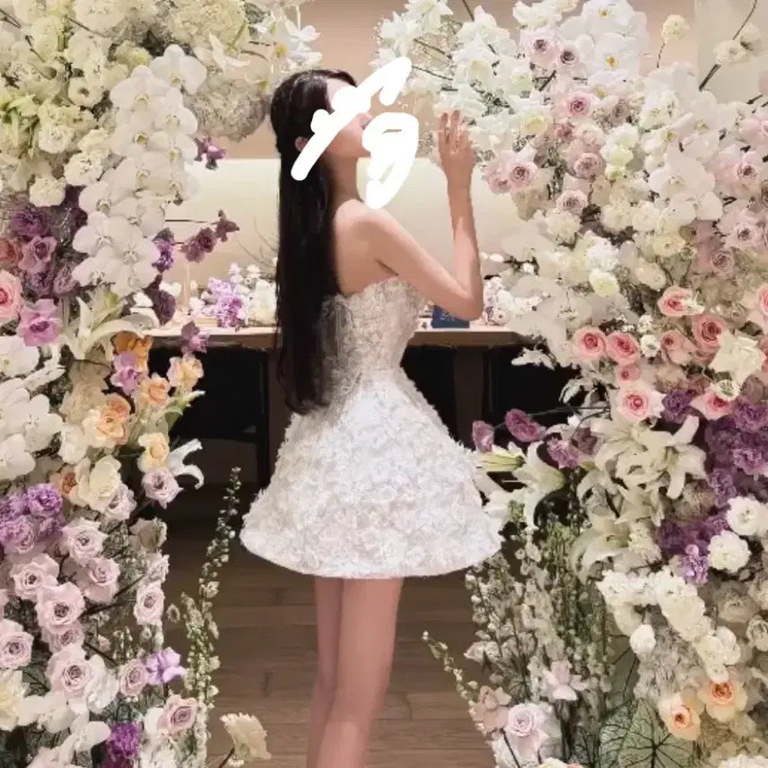 [BUNJANG] White Mini Dress / 화이트 미니 드레스