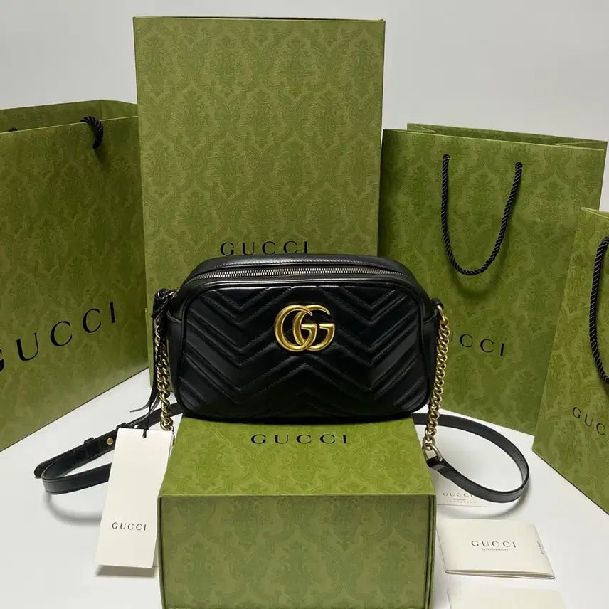 [BUNJANG] Gucci Marmont Matelassé Small Shoulder Bag / (정품)(풀구성)구찌 마몬트 마틀라세 스몰 숄더백
