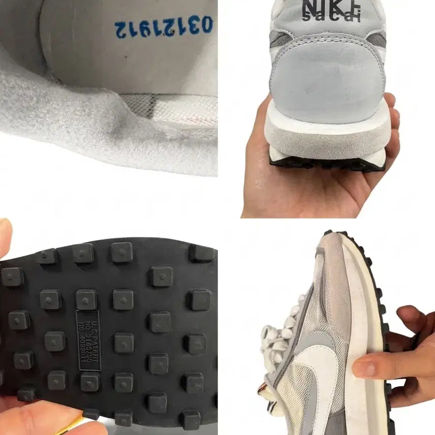 [BUNJANG] Nike x Sacai Grey Sneakers / 나이키 사카이 그레이